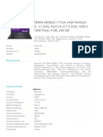 Terra Mobile 1715A, Intel Pentium N, 1,1 GHZ, 43,9 CM (17.3 Zoll), 1920 X 1080 Pixel, 4 GB, 240 GB