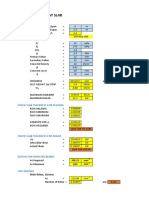 Design of One Way Slab