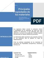 Clase Principales Propiedades de Los Materiales