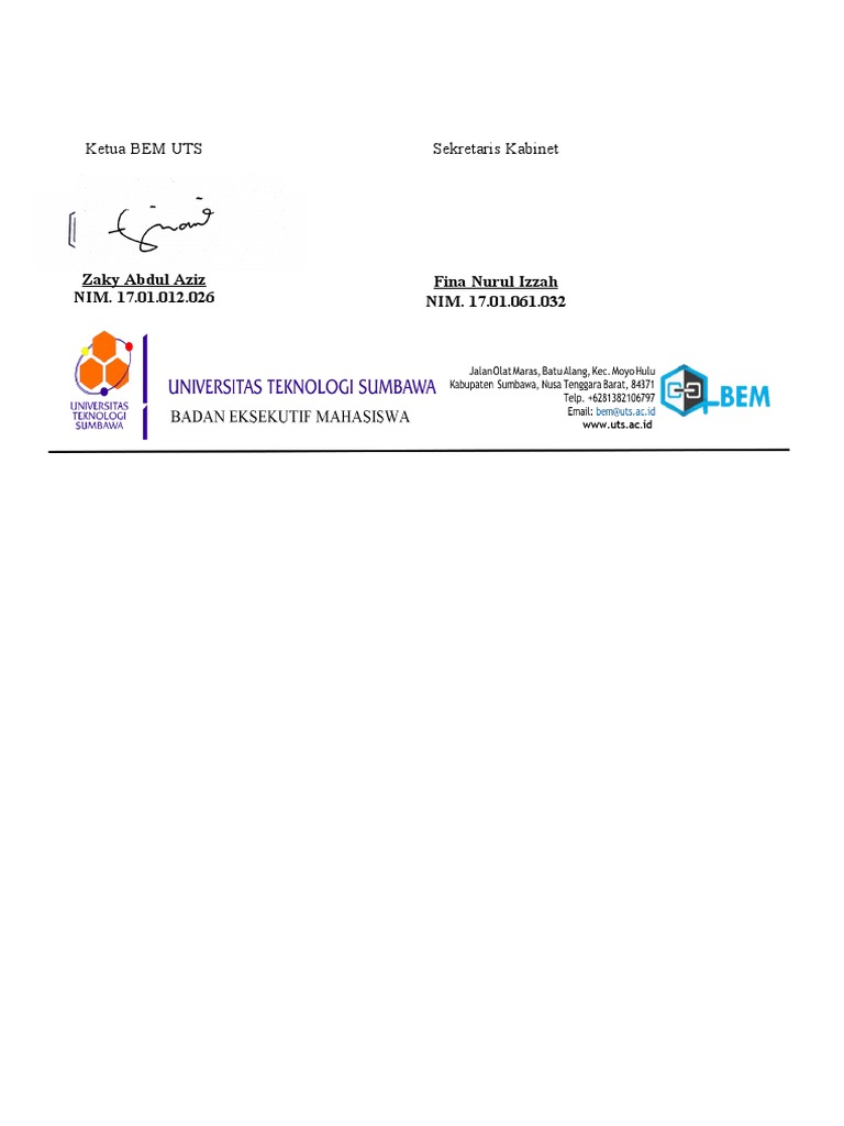 Contoh Kop Surat | PDF