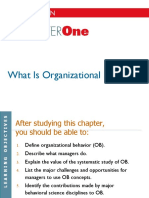 What Is Organizational Behavior: Chapter One