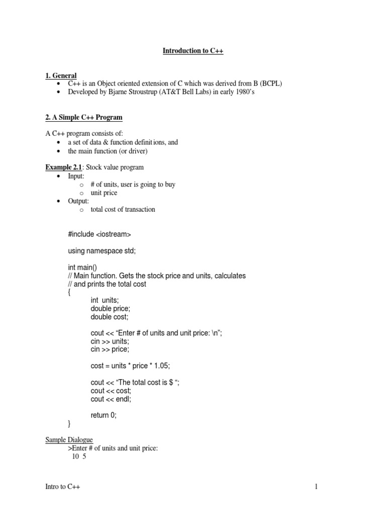 IntroC Notes | Download Free PDF | Parameter (Computer Programming ...