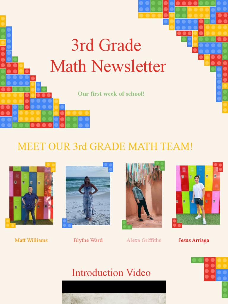 3rd Grade Math Newsletter | PDF | Teaching Mathematics | Communication