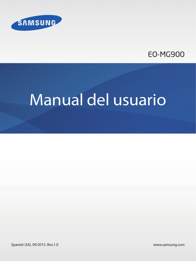 Samsung Eo mg900 Manual de Usuario | PDF | Bluetooth | Auriculares