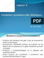 Leksion 9. Projektimi I Produkteve Dhe Shërbimeve