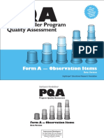 PQA Form A Observation Instrument Infant Toddler