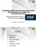 Numerical Model for Buckling Restrained Braces Using Alternative Confining Material
