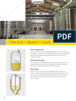 Point Level L Vibration L Liquids: Area of Application