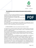 Recomendaciones para estaciones de descarga de productos químicos