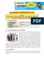 EXPERIENCIA DE APRENDIZAJE #02 VI CICLO (1° y 2°)