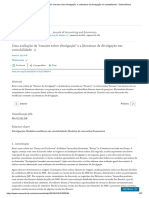 DYE, Ronald A. An Evaluation of 'Essays On Disclosure' and The Disclosure Literature in Accounting. EM PORTUGUÊS