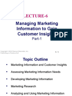 Lecture-6: Managing Marketing Information To Gain Customer Insights