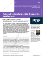 Future Directions For Peptide Therapeutics Development: Allan A. Kaspar and Janice M. Reichert