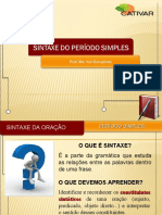 Sintaxe Período Simples - 7º Ano