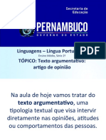 Texto Argumentativo Artigo de Opinião