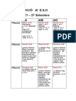 Planificació 4t ESO 21-27 Setembre 20