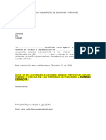 Carta Emision de Bls