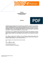 Certificado Trabajador Independiente