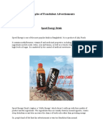 Examples of Fraudulent Advertisements: Speed Energy Drink