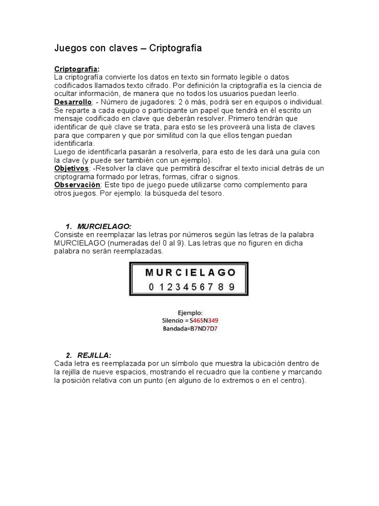 Juegos Con Claves PDF