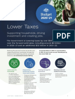 Lower Taxes: Supporting Households, Driving Investment and Creating Jobs