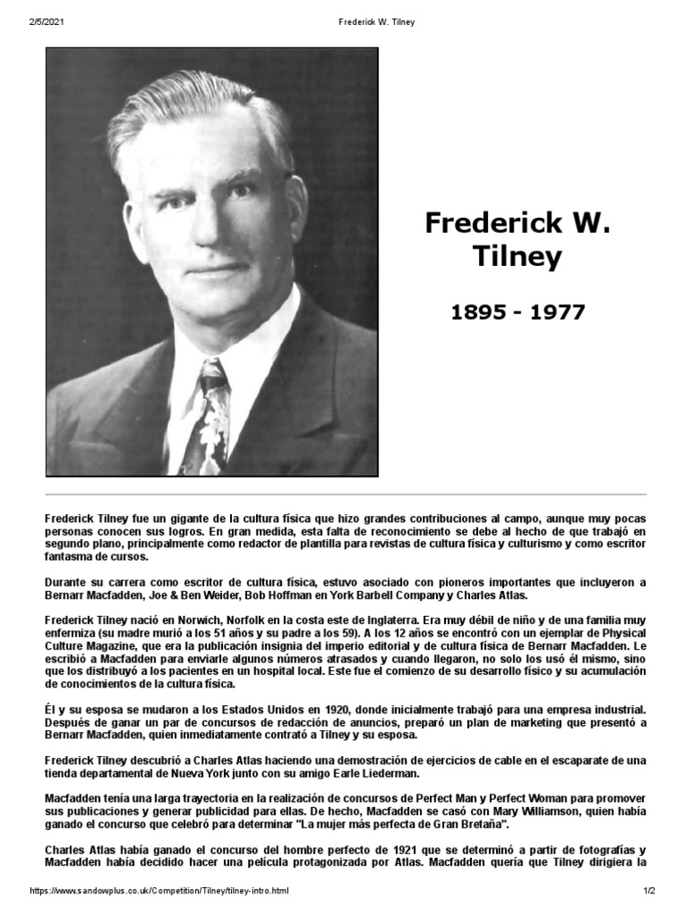 Frederick W. Tilney | PDF