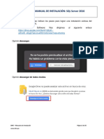 Manual de Instalación de SQL Server 2016