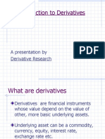 An Introduction To Derivatives: A Presentation by Derivative Research