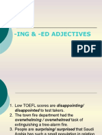 Ing - Ed Adjectives