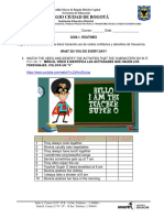 Guia 3. Routine Verbs and Adverbs of Frequency