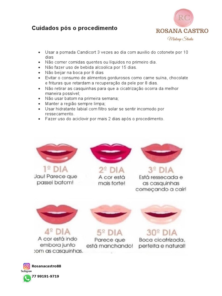Cuidados Pós o Procedimento Labial | PDF