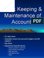 Book Keeping & Maintenance of Accounts