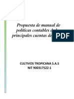 Proyecto - Politicas Contables Cultivos Tropicana S.A.S.