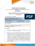 Guia de Actividades y Rúbrica de Evaluación - Tarea 5 - Analisis de Interpretación de Estados Financieros Consolidados