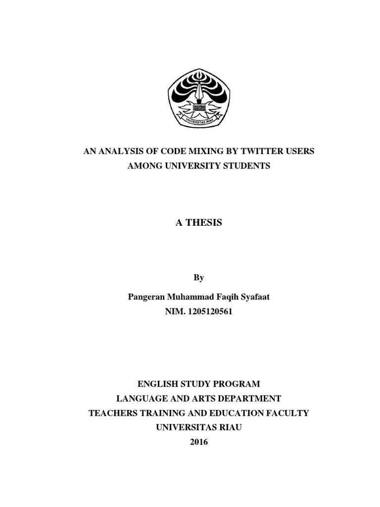 Code Mixing Analysis on Twitter Users | PDF | Multilingualism | Adverb