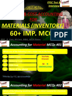 Material MCQs