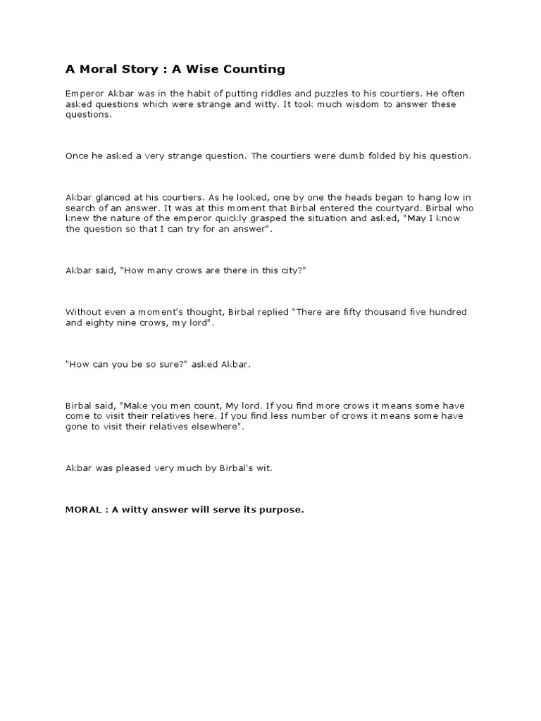 a-moral-story-a-wise-counting-moral-a-witty-answer-will-serve-its