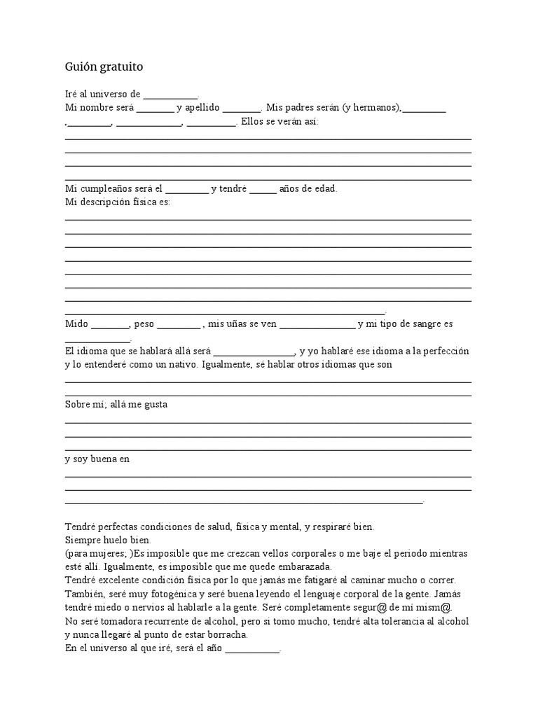 Guión Gratuito para Ir A Tu RD | PDF