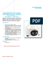 Centrifuga Seis Tubos Linea Economica Scientific D 800D-S 6T