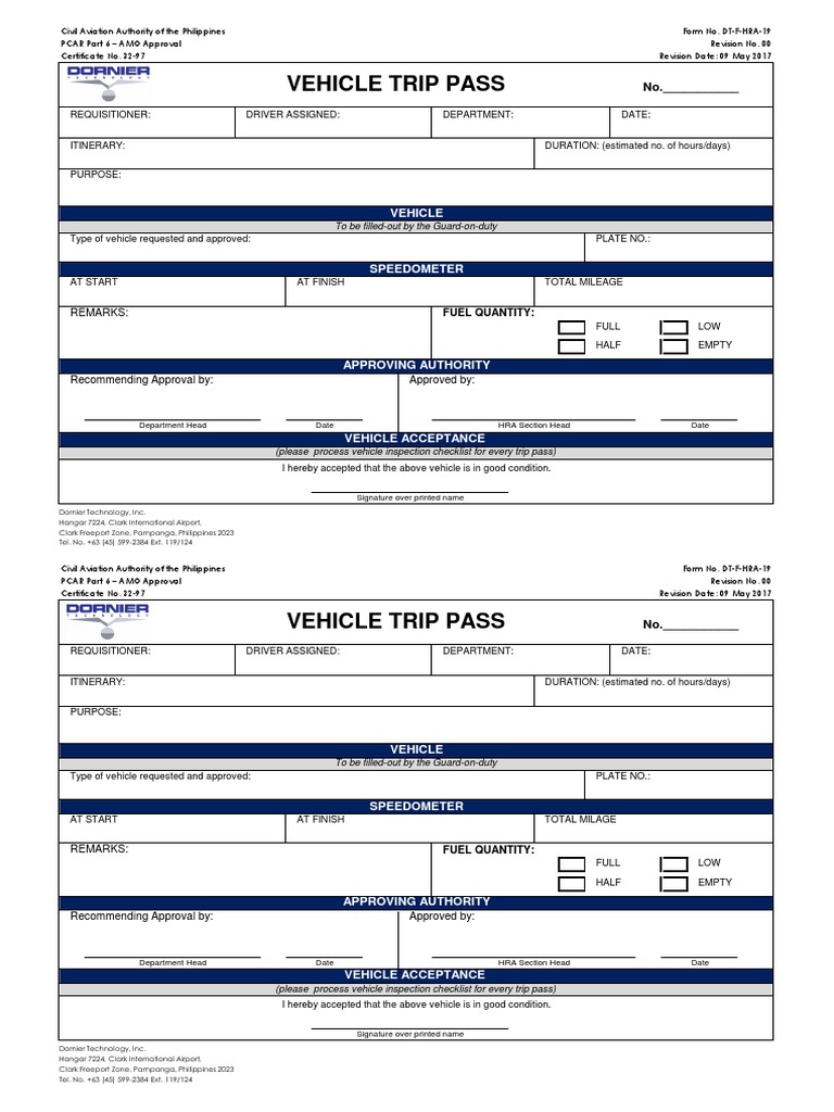 Trip Pass | PDF | Road Transport | Land Transport