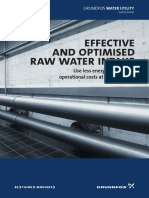 Effective and Optimised Raw Water Intake: Use Less Energy and Reduce Operational Costs at The Well Field