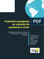 Coyuntura Paraguaya en Contexto de Pandemia y Crisis