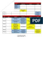 Horario 2o21