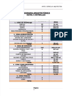 PDF Programa Arquitectonico Hotel 5 Estrellas Ambientes Cantidad Area