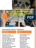 Strategi Dan Implementasi Program Paud Terpadu Holistik Integratif