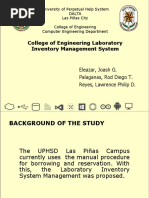 College of Engineering Laboratory Inventory Management System