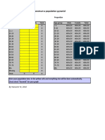 Construct population pyramid Excel