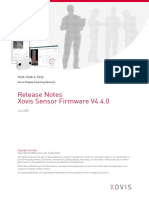 Release Notes Xovis Sensor Firmware V4.4.0: PC2R, PC2R-O, PC2S Xovis People Counting Sensors