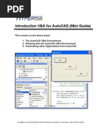 Download Introduction VBA for AutoCAD Mini Guide_ HyperPics by mourad117 SN50590185 doc pdf