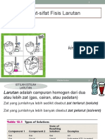 Sifat Fisis Larutan